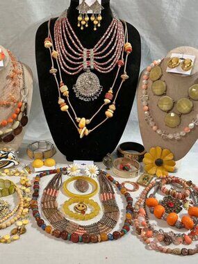 💎Curated Retro Statement Jewelry Collection | Boho Artisan Beaded Glam Lot